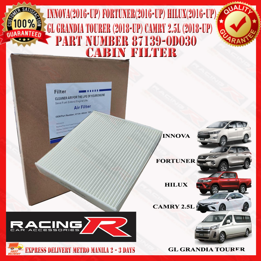 Toyota Cabin Filter (871390D030) Fitted for Toyota INNOVA 2016 to 2021