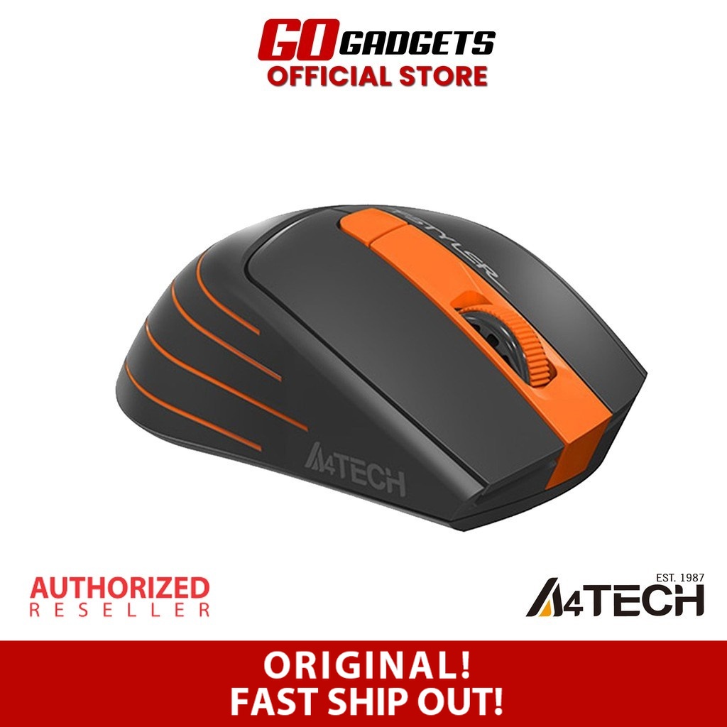 A4Tech Fstyler FG30 Wireless Mouse Orange Lazada PH