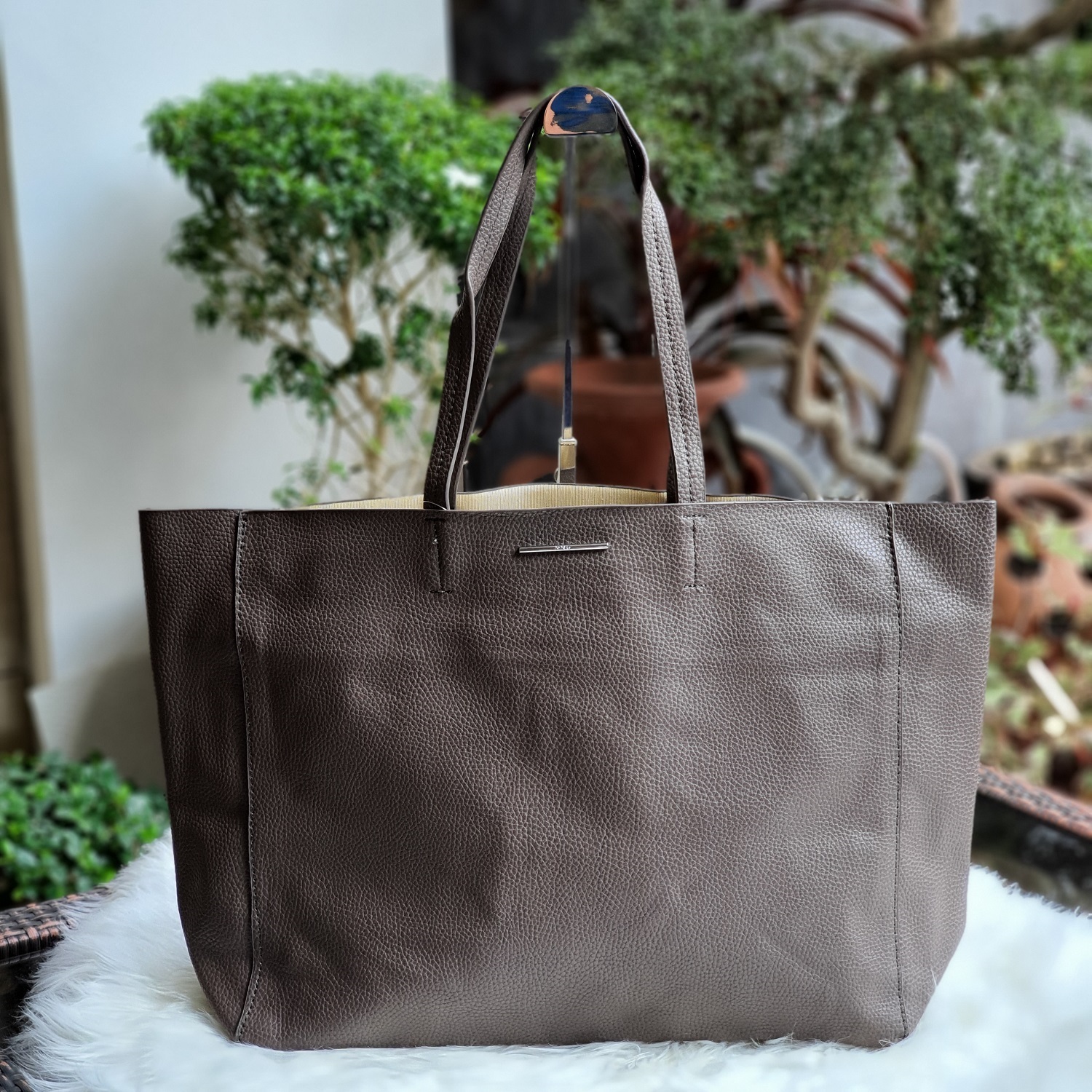 Best Seller M.A.N.G.O Tote Bag Leather with Multiple Compartment - Grey ...