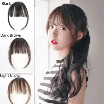 1 Hot Sale Natural Korean Thin Hairpieces Front Neat Air Fringe