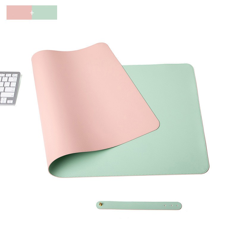 Double-Sided Large Mouse Pad Leather Waterproof Anti Slip Desk Mat for ...
