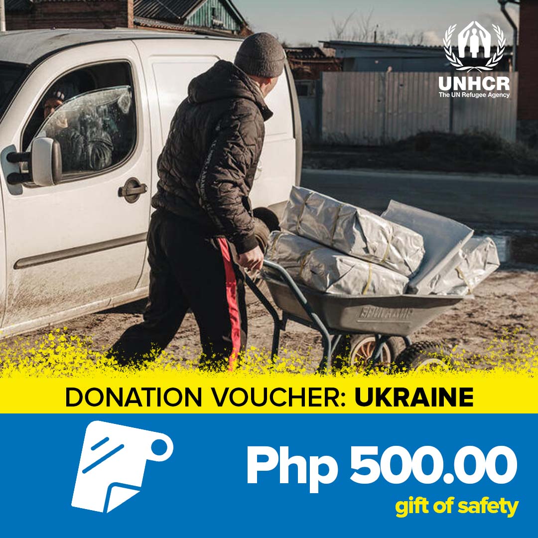 UNHCR Donation Voucher for Ukraine Gift of Safety Lazada PH