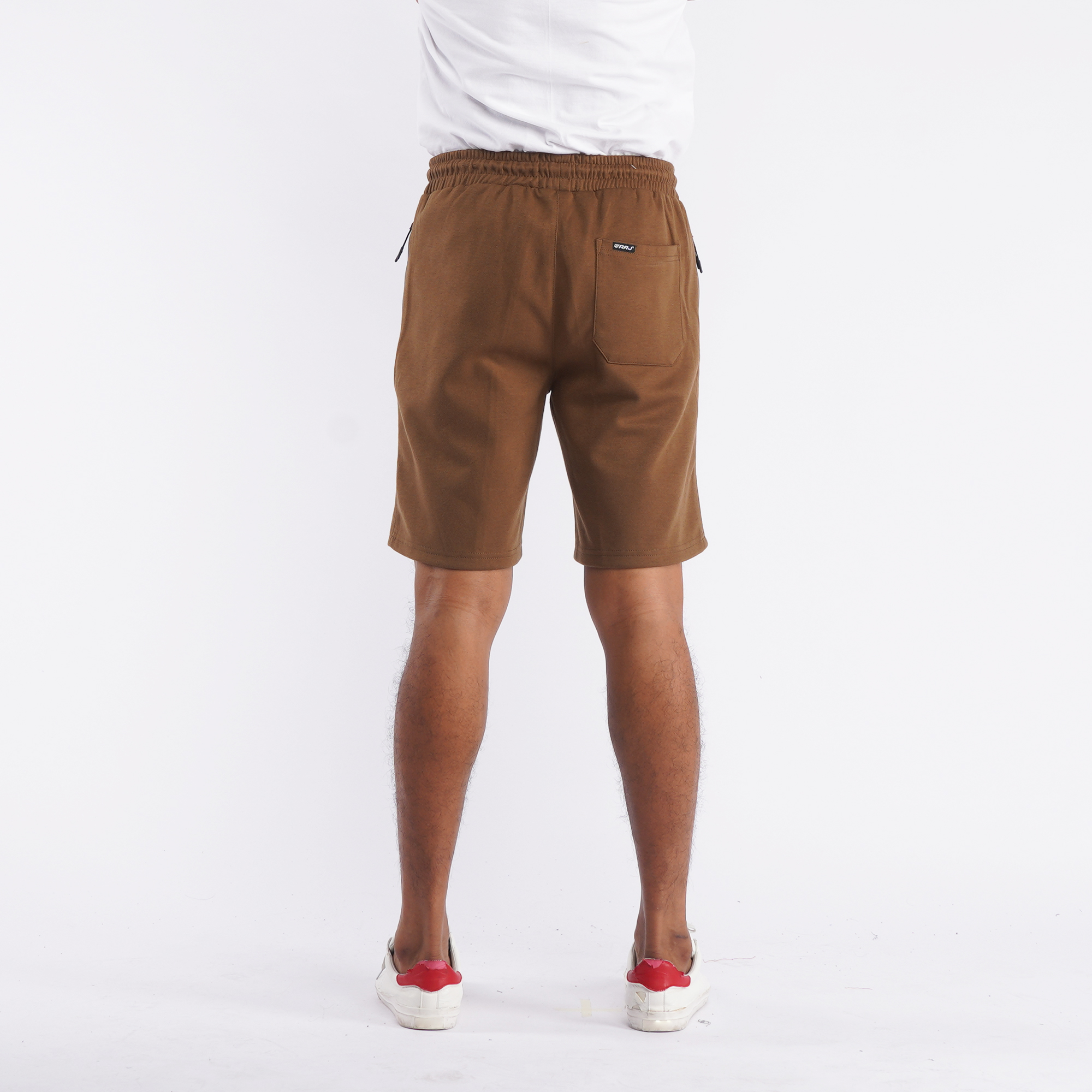 RRJ Basic Non-Denim Jogger Shorts for Men Regular Fitting Rinse