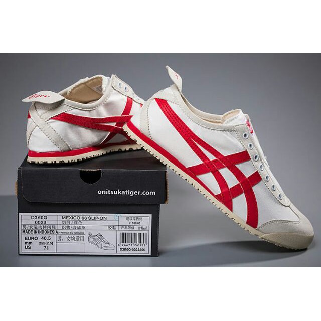 onitsuka white red
