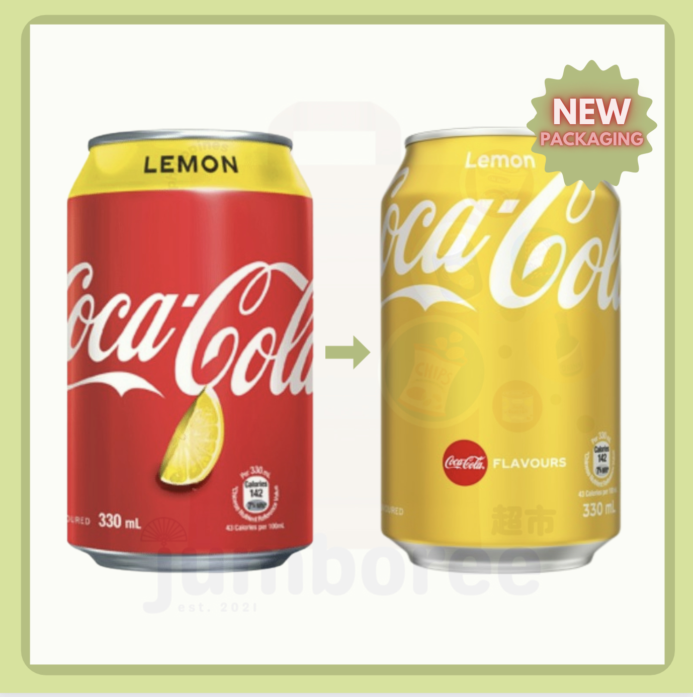 Coke Lemon NEW PACKAGING (330ml x 8) Hong Kong Product Lazada PH