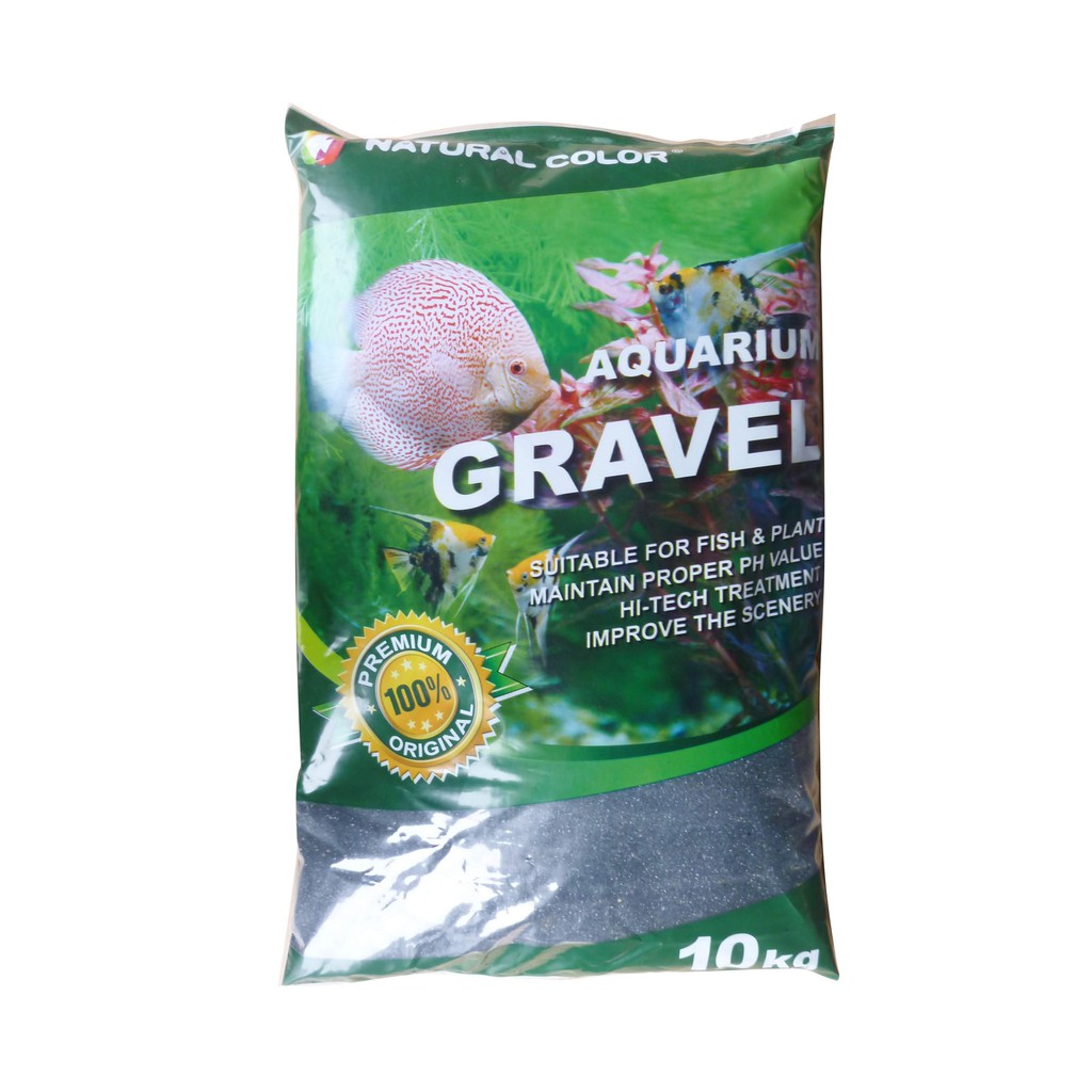 NATURAL COLOUR Aquarium Gravel (Black) 10kgs Aquarium Fish Tank