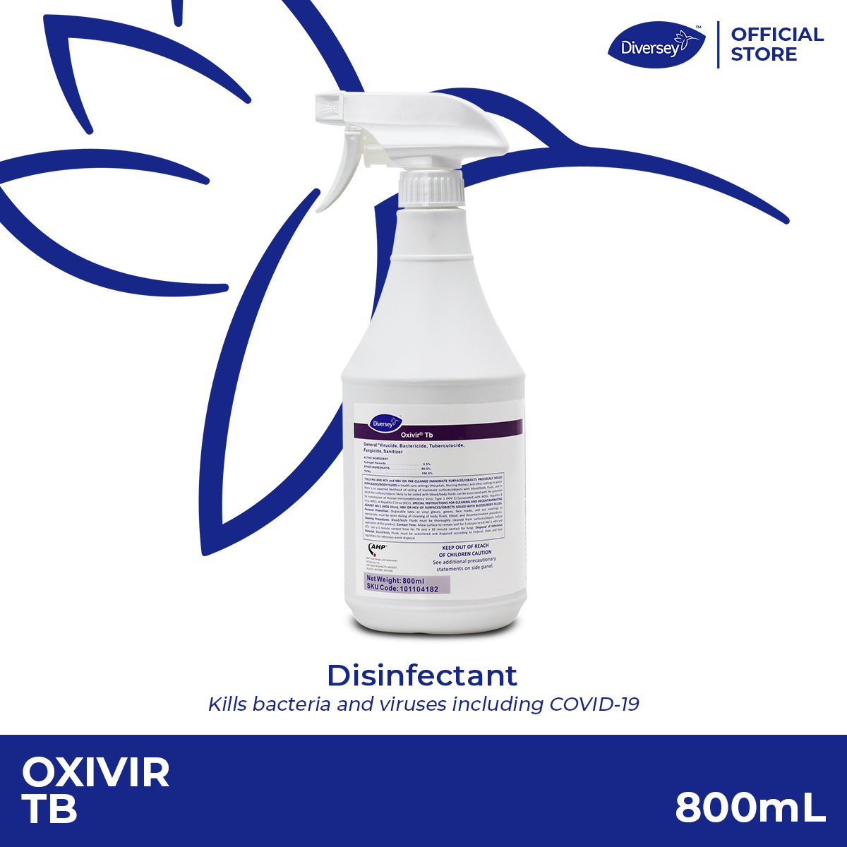 Diversey Oxivir TB General Virucide, Bactericide Tuberculocide and