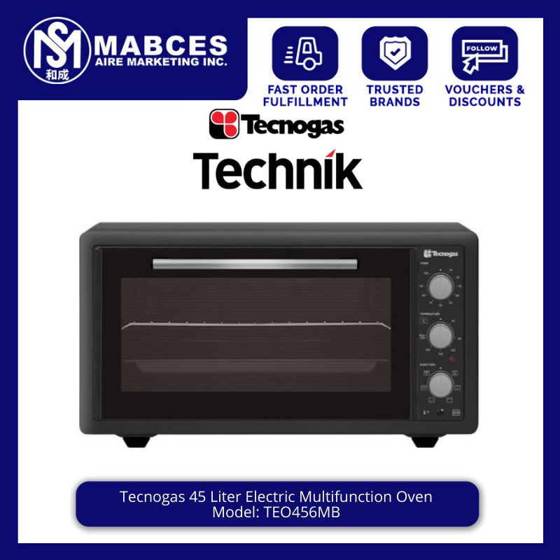 Tecnogas 45 Liter Electric Multifunction Oven TEO456MB Lazada PH