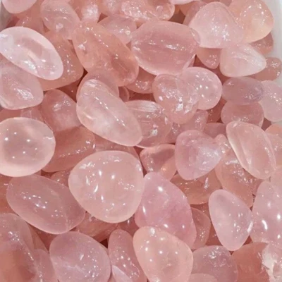 SUTAI 100g Natural Pink Rose Reik Quartz Mini Crystal Rocks Stones Healing Chakra