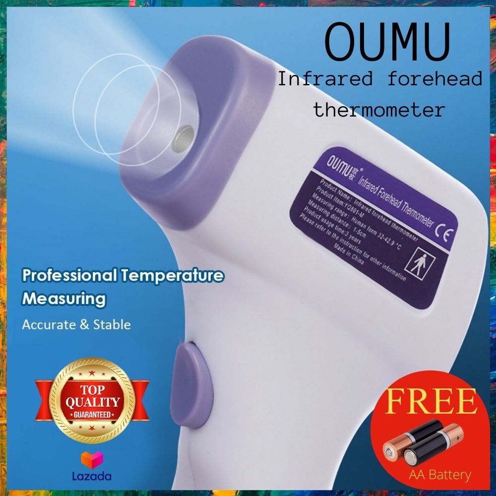 Oumu Digital Thermometer Three Color Infrared Forehead Thermometer Human Bodyobject Non 4215