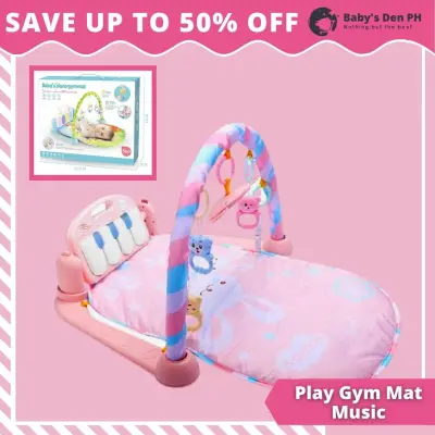 Baby Play Gym Mat Music Intelligent Fitness W/ Toy Piano