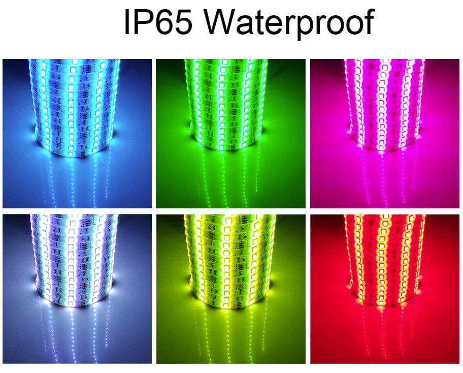 5M RGB 5050 Waterproof LED Strip light 300 SMD 24 Key Remote 12V 3A