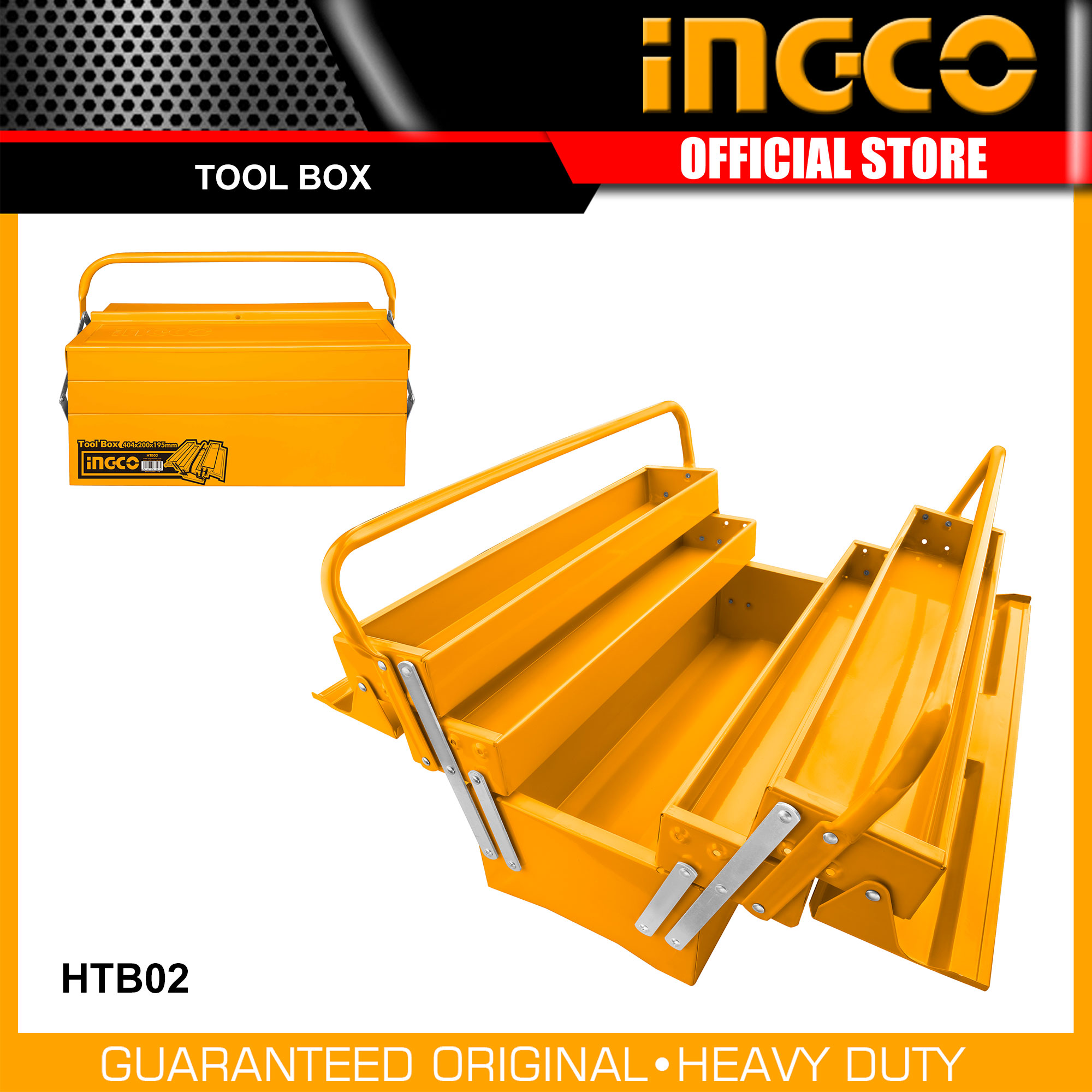 Buy online Ingco Empty Tool Box HTB02 from Tikweld Welding Supplies and  Services