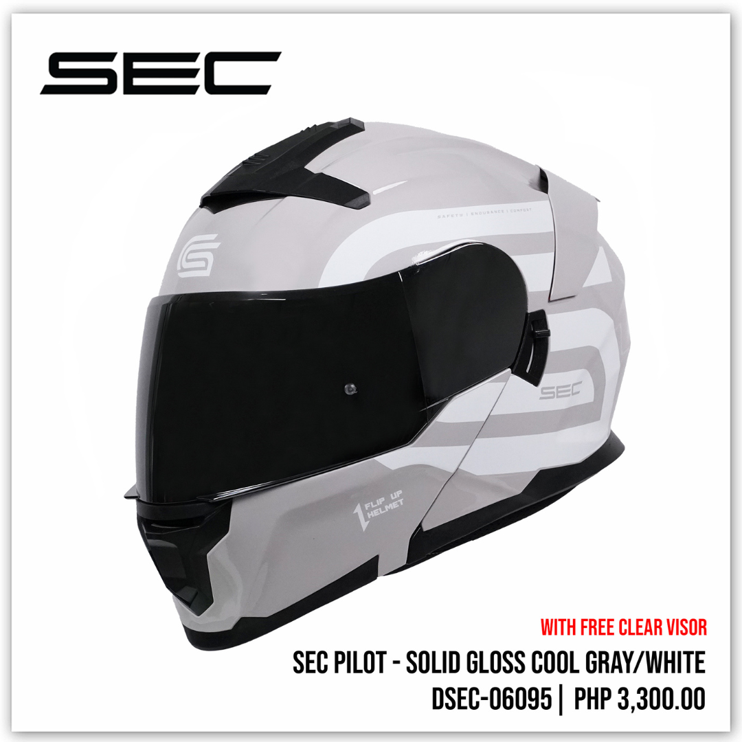 Sec Modular Sec Modular Helmet for Motorcycle Pilot - Solid (Gloss/Matte) (S-XL ...