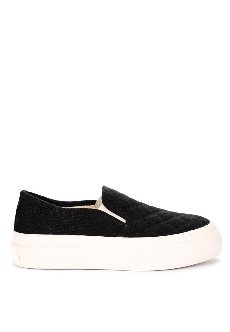 Black Canvas Slip on sneakers