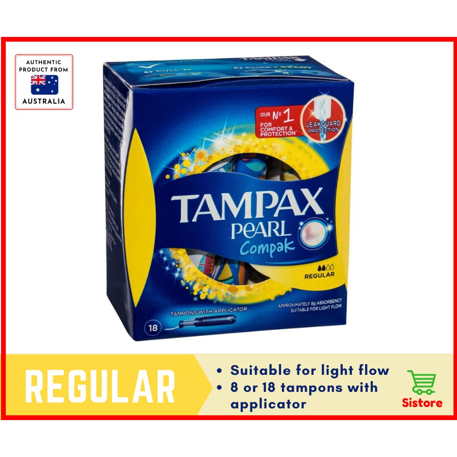 【In Stock】 Tampax Pearl Compak Tampons (Regular, Super, Super Plus