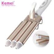 Kemei Triple Barrel Hair Wave Crimper - KM-1010