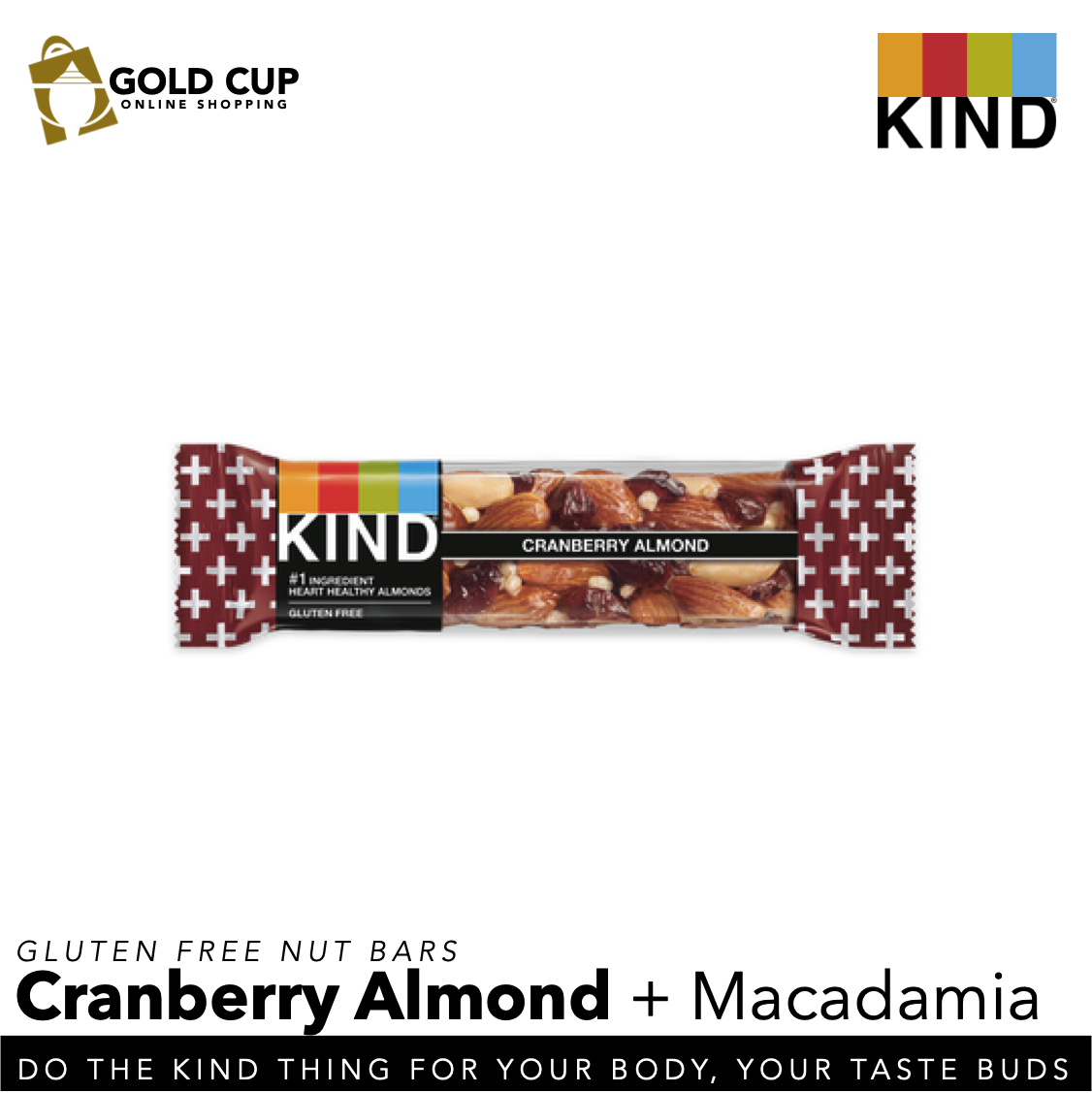 Kind Cranberry Almond with Macadamias Plus Bar 40g (KIND Bars