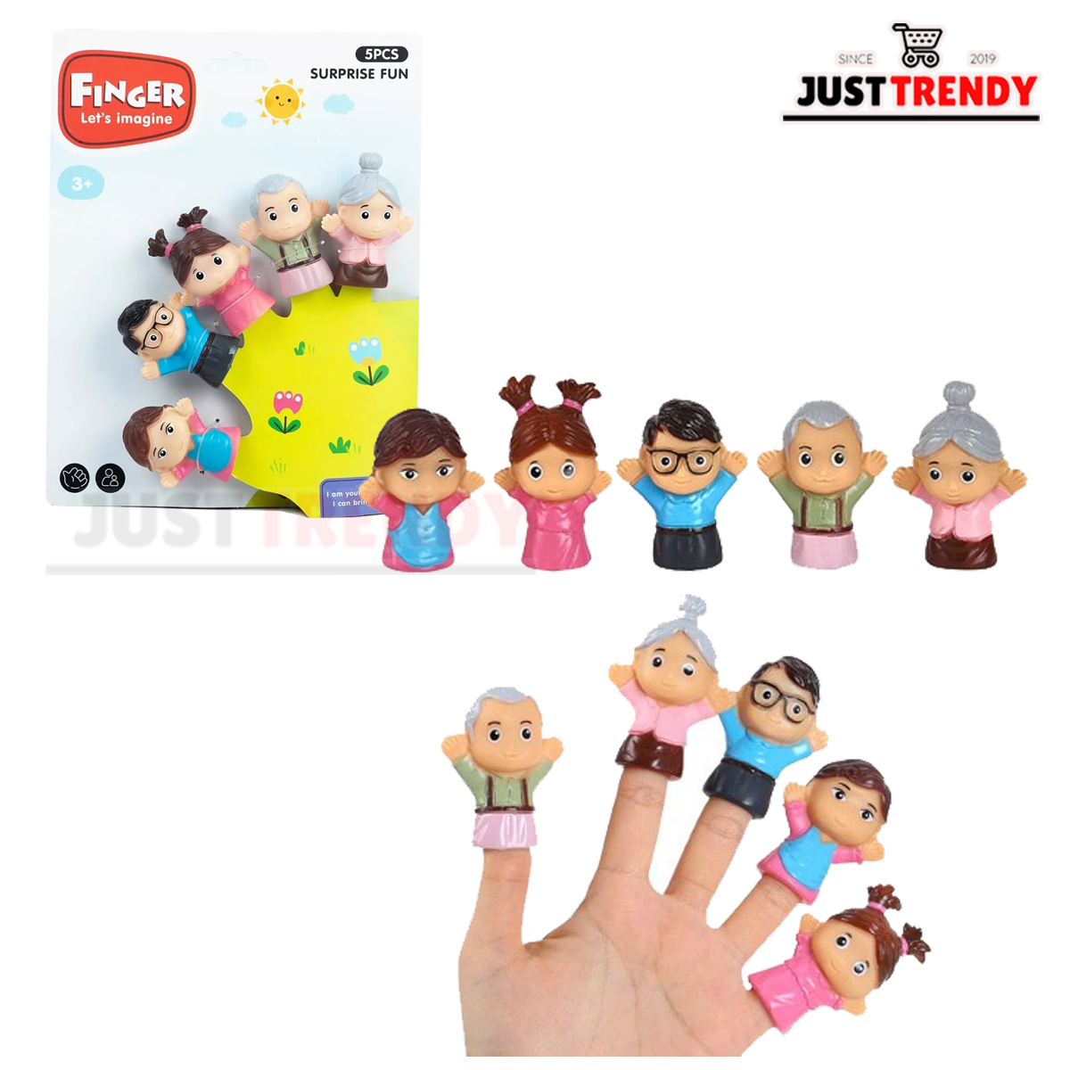 Finger Puppets Set X5 Family Characters Design | Lazada PH