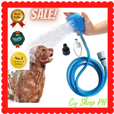 Japan Original 100% Quality PET BATHING TOOL SCRUBBER AND WATER SPRAYER HOSE, 2021 PET CLEANING HOSE SPRAYER, Pet Shower Hose Bathing Tool, Dog Bath Brush - Best Pet Bathing Tool for Dogs – Soft Silicone Bristles Give Pet Dog & Cat Gentle Massage