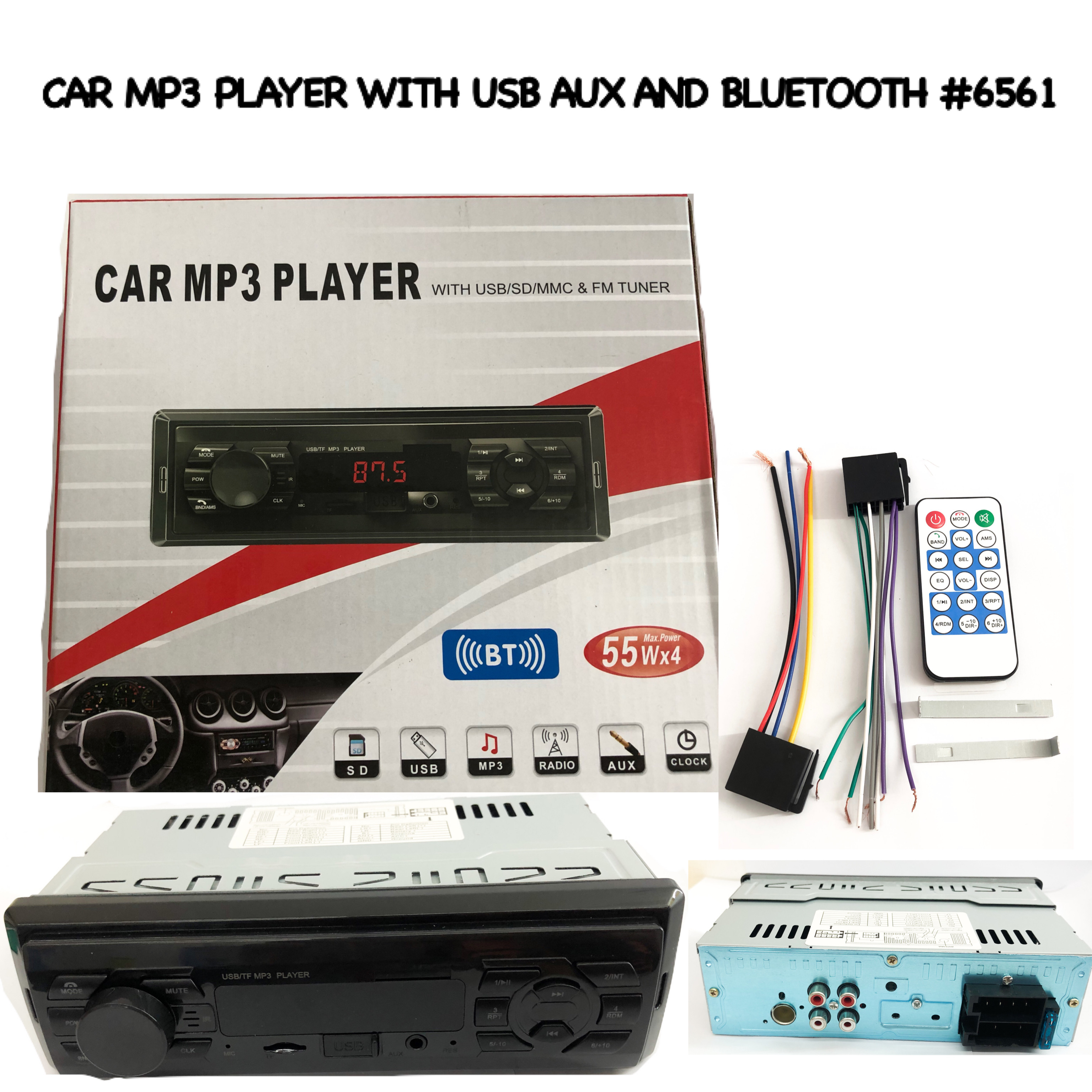 CPA High Power Bluetooth USB/FM Radio Mp3 Player Car Stereo 1 Din 12V