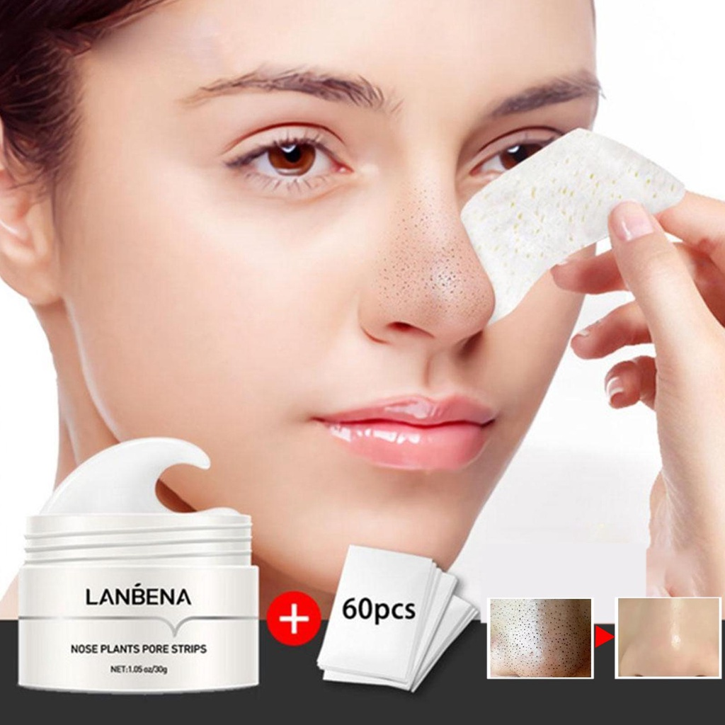 LANBENA Nose Plants Pore Strips Nose Mask Nose Strip for Blackheads ...