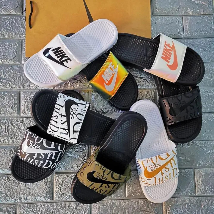 nike and adidas slides