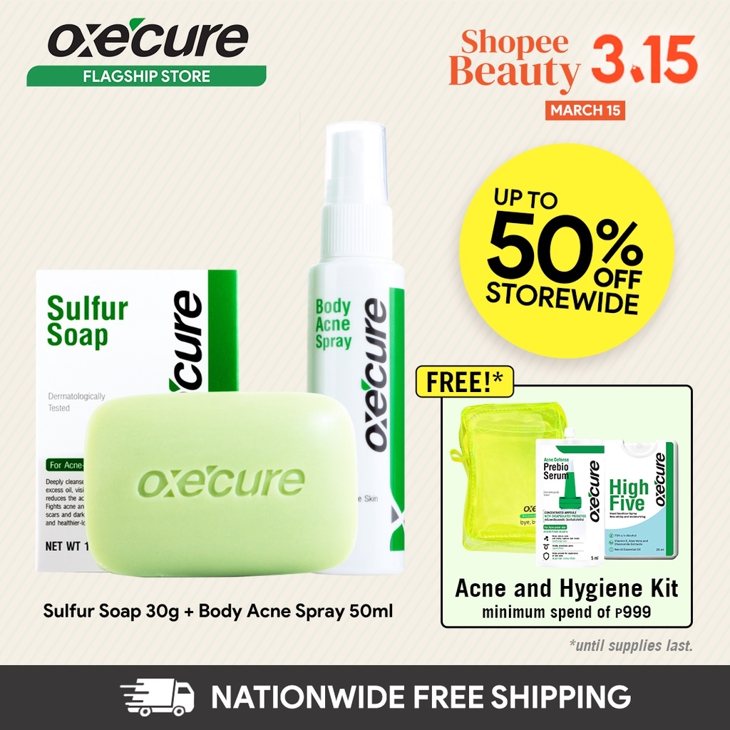 efinwFdY OXECURE Alden's Top Picks Body Acne Control Duo (Sulfur Soap