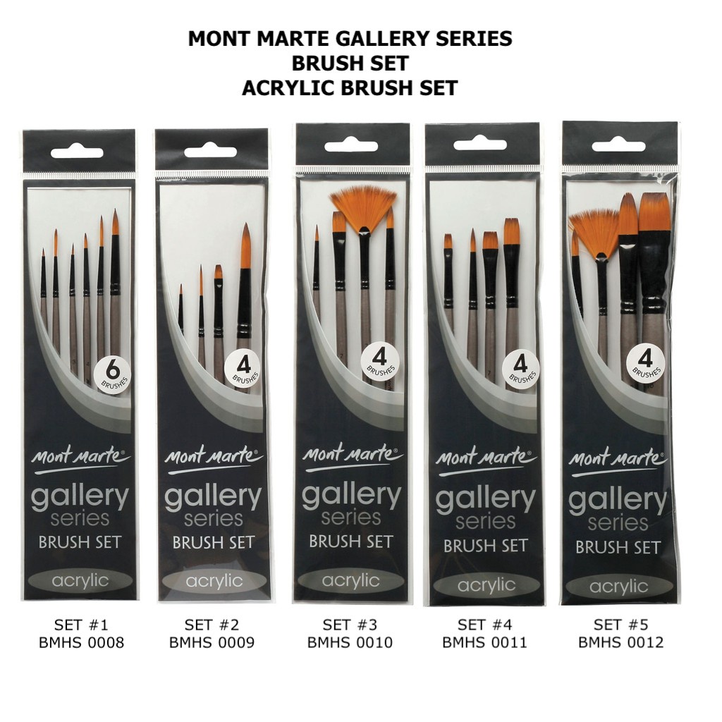 Mont Marte Gallery Series Acrylic Brush Set | Lazada PH
