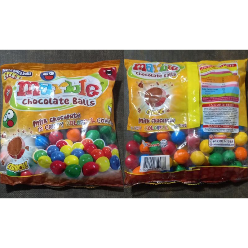 MARBLE CHOCOLATE BALLS 100+2 pcs (400grams) Lazada PH
