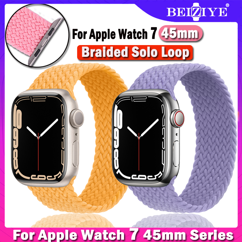 Dây đeo nylon cho apple watch dây đeo 45mm 44mm 42mm dây nylon đàn hồi cho apple watch series 7 6 se 5 4 3 2 1 dây đeo