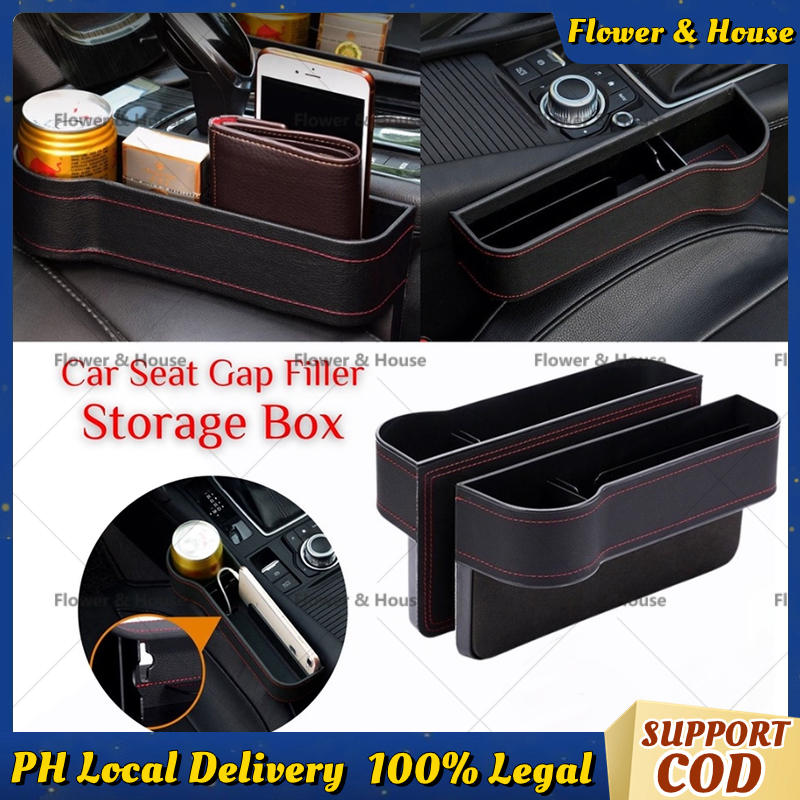 Car Seat Gap Filler Organizer, Center Console Storage Box Universal Fi