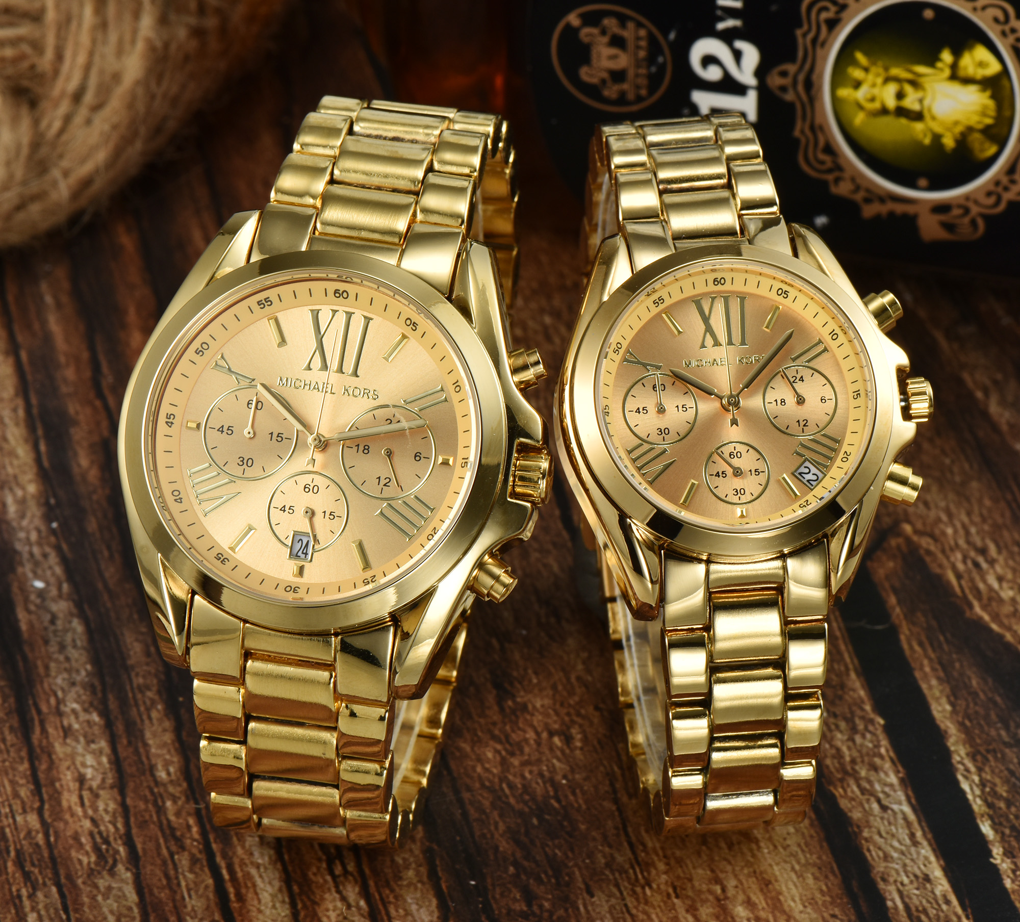 Anniversary Day's Gift Couple Watch Original Color MICHAEL KORS Couple Watch  Original Gold MK Watch For Lover Authentic Original MK Watch For Couple Original  MICHAEL KORS Watch For Couple Original MICHAEL KORS