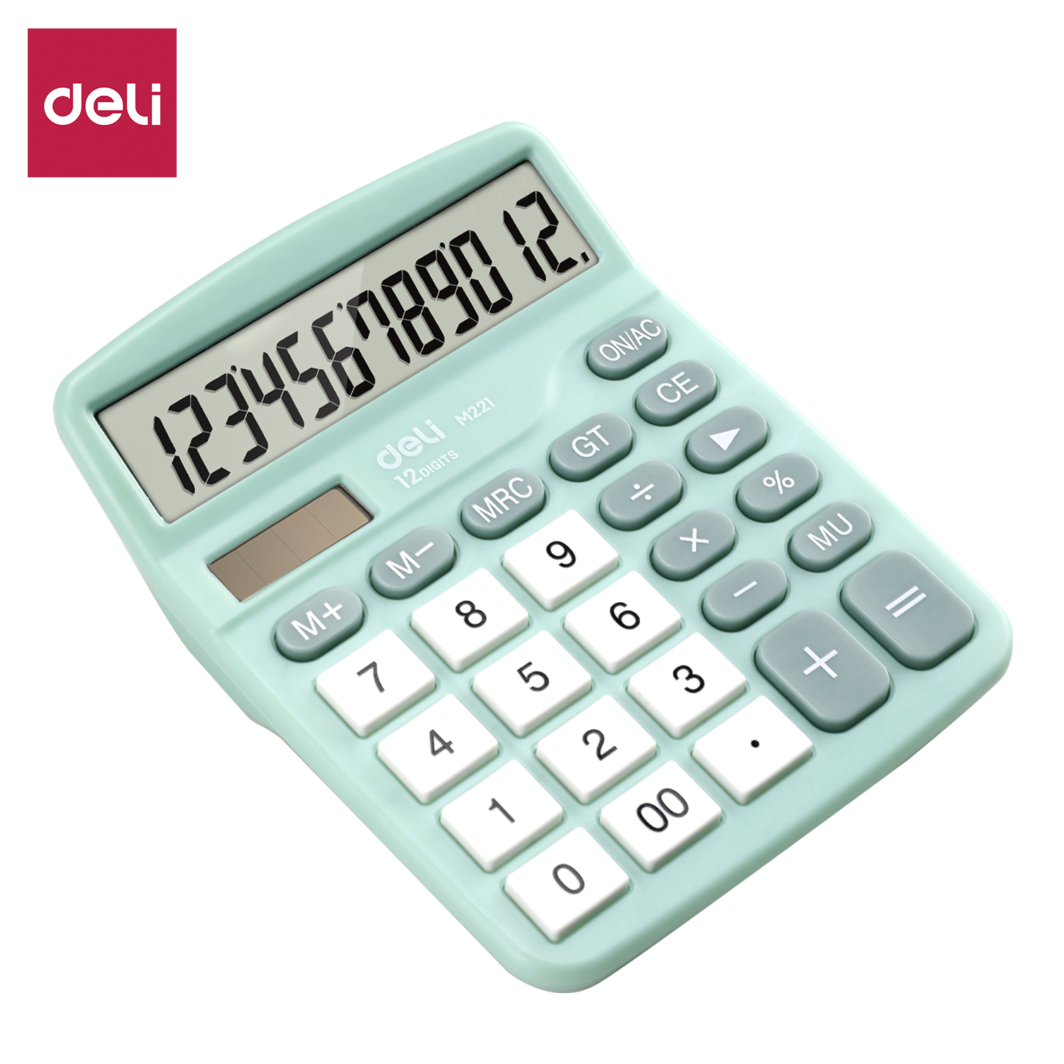 Deli Desktop Calculator For Business Dual Power Office Calculator 12 ...