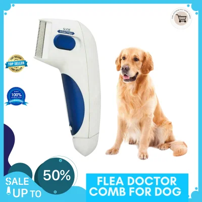 Flea Doctor Comb For Dogs and Cats Electric Flea and Tick Comb Gently Remove tools Kills & Stuns Fleas