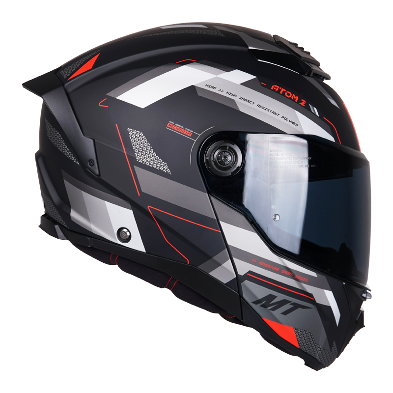 MT ATOM 2 SV GD - BAST Modular Dual Visor Helmet (FREE Clear Visor ...