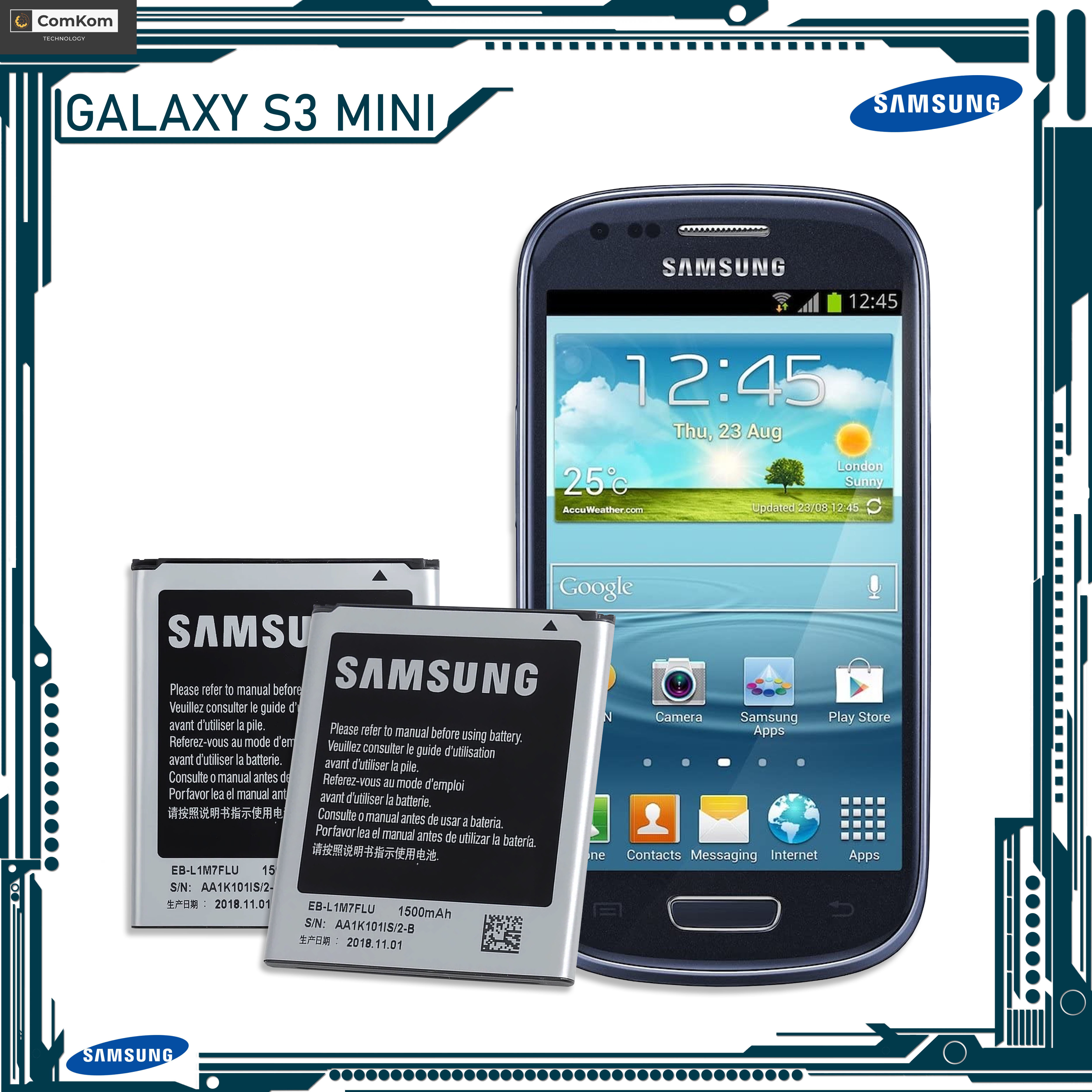 For Samsung Galaxy S3 Mini Battery Fit | | i8190N | GT-i8200 | GT-S7562 Battery Model: EB-F1M7FLU (1500mAh) Original Capacity High Battery | Lazada PH