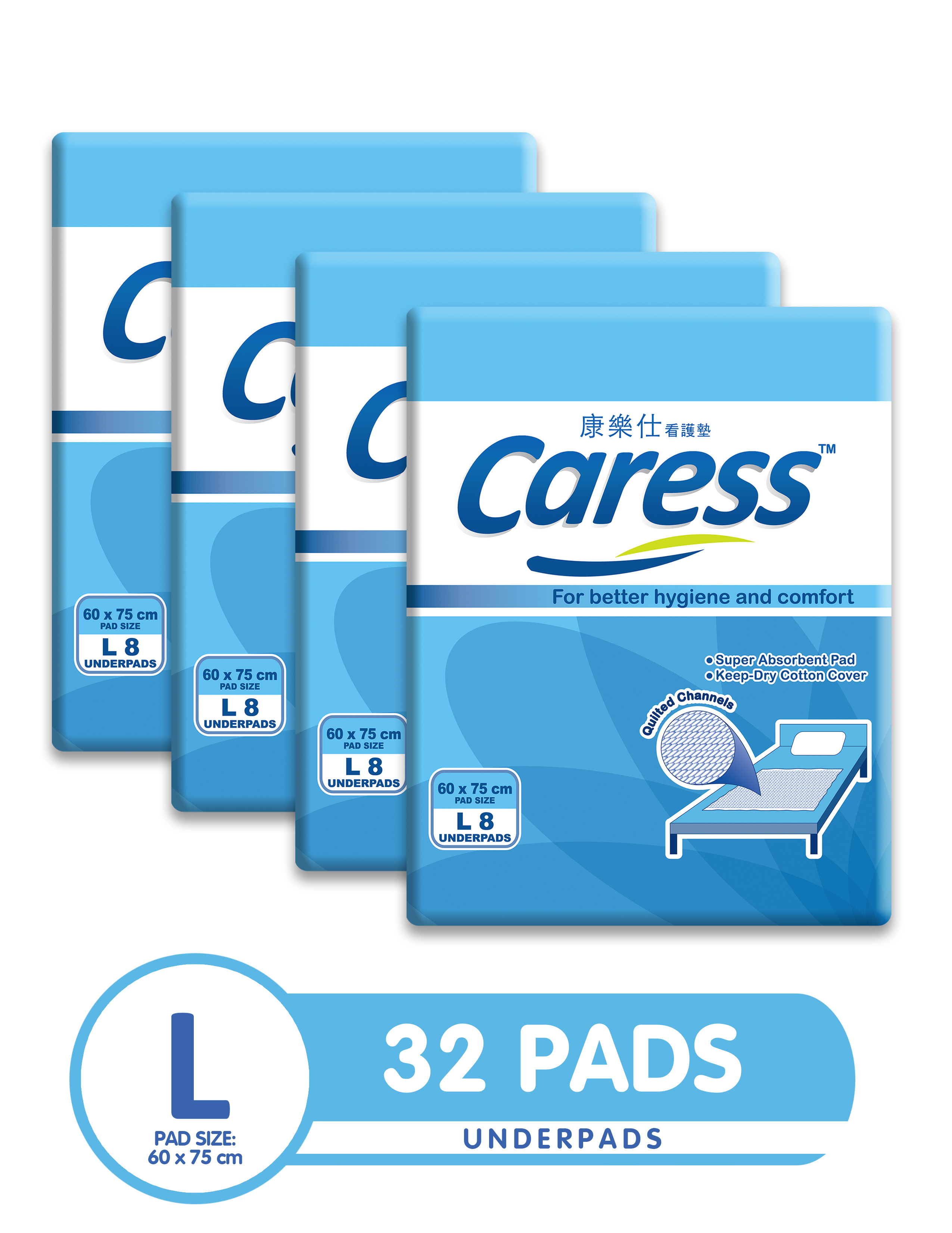Caress Underpads Large 4 Packs (24 Pads) Lazada PH