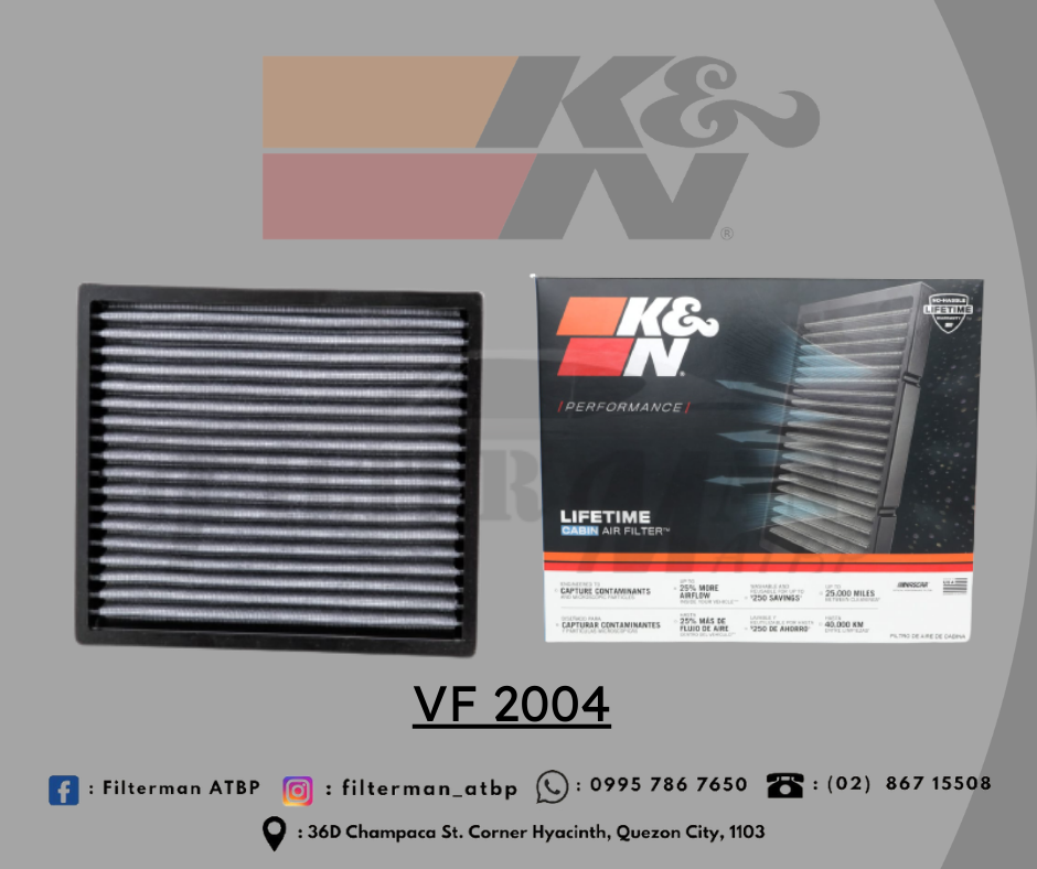 K N CABIN AIR FILTER VF2004 NEW MONTERO NAVARA NP300 DMAX MUX 