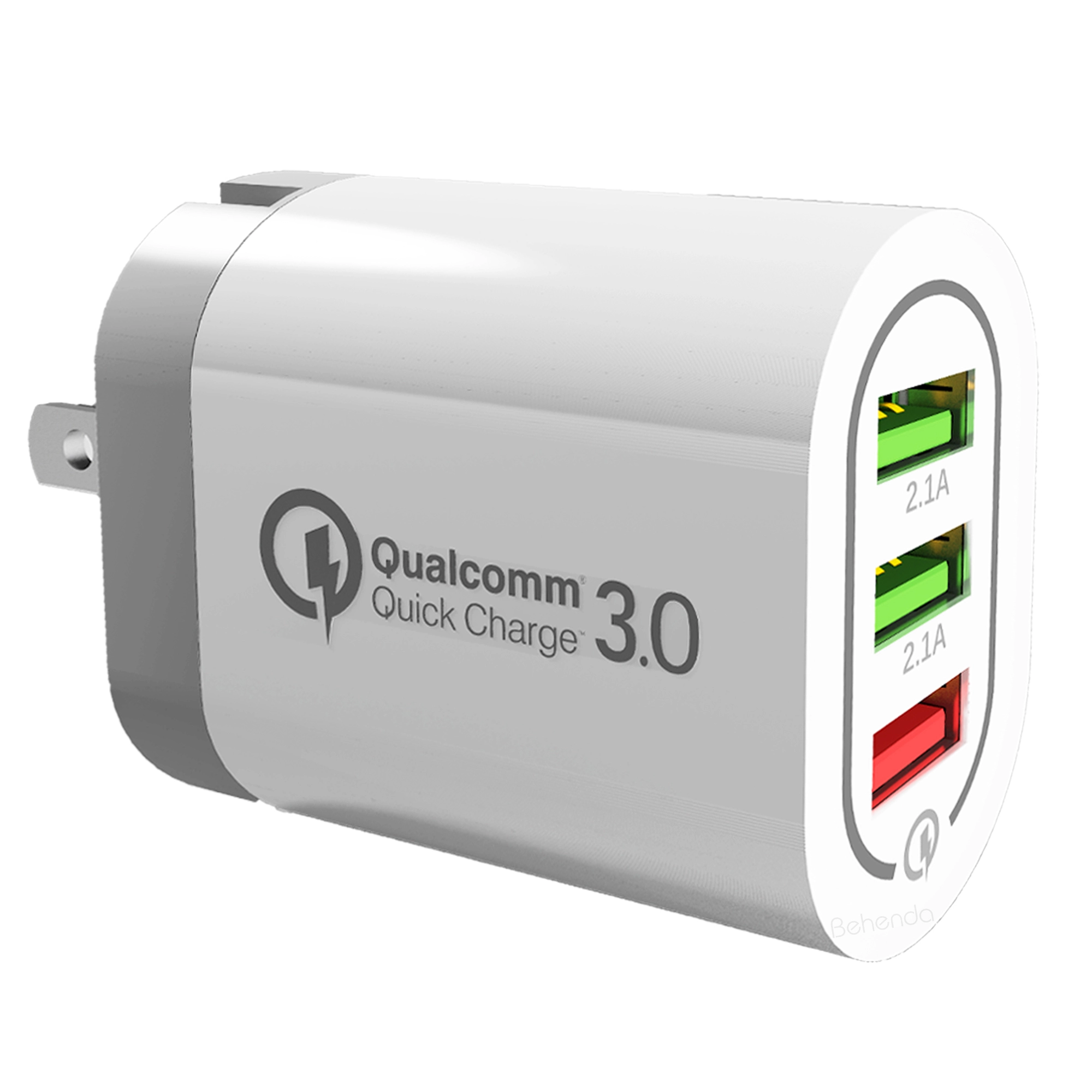 Qualcomm Quick Charge 3.0 Charger USB Wall Adapter Multi Port 3 USB Port Fast  Charging Travel Charger for Mobile Phone Cellphone