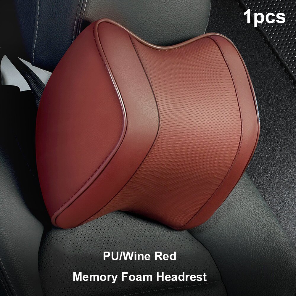 Car Headrest Pillow Luxury Diamond Pattern Car Headrest Neck