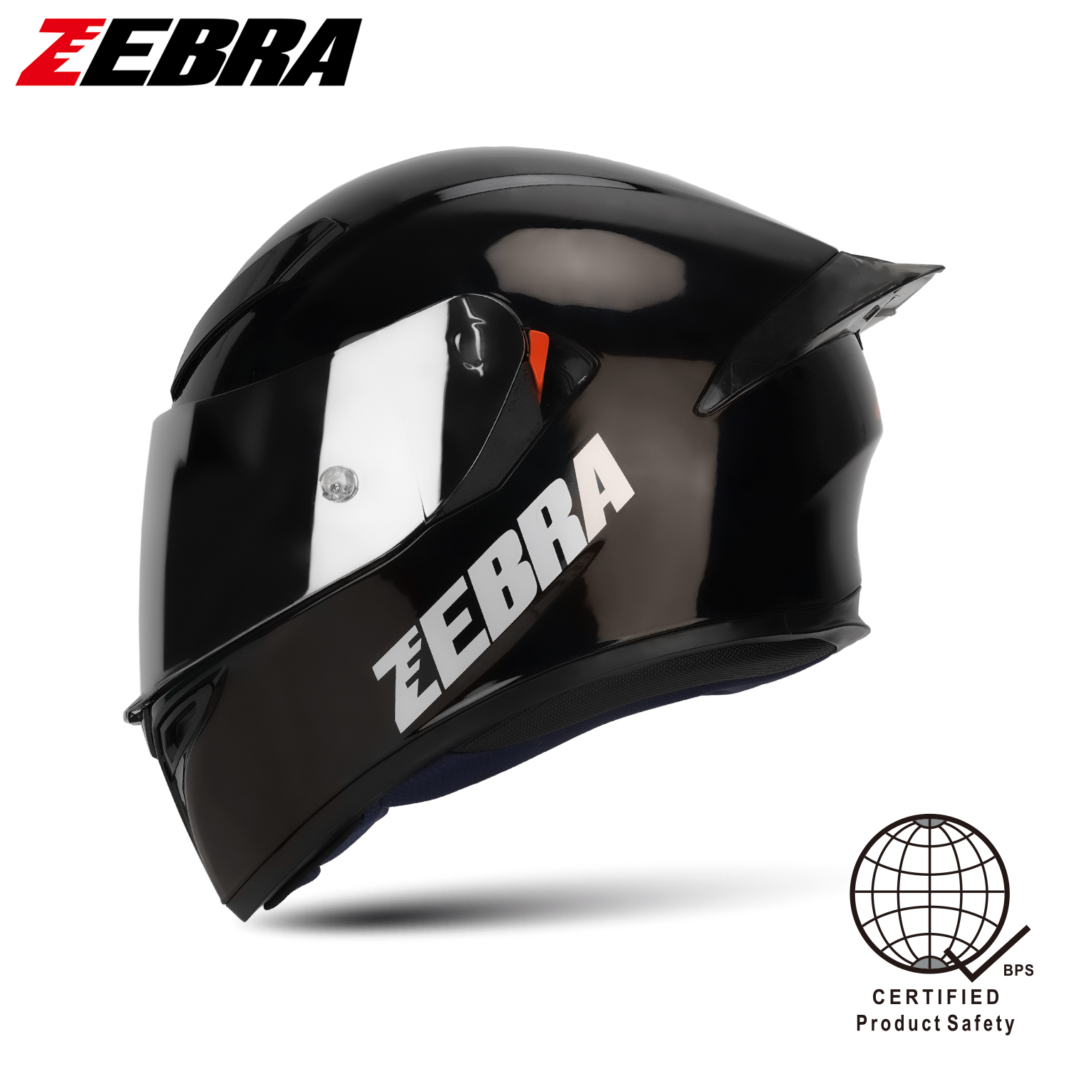 Zebra hot sale motorcycle helmet