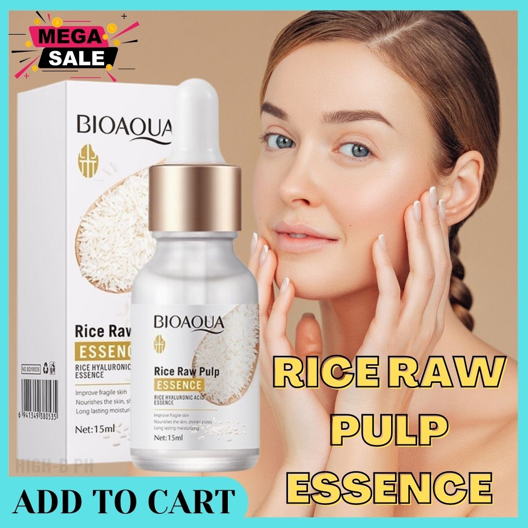 CRAZY DEALS Bioaqua Rice Raw Pulp Essence Rice Hyaluronic Acid Essence ...