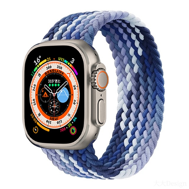 Braided solo loop For Apple watch band 44mm 45mm 42mm 40mm 38mm 41mm ultra 49mm bracelet correa iwatch series 8 7 3 5 SE 6 strap