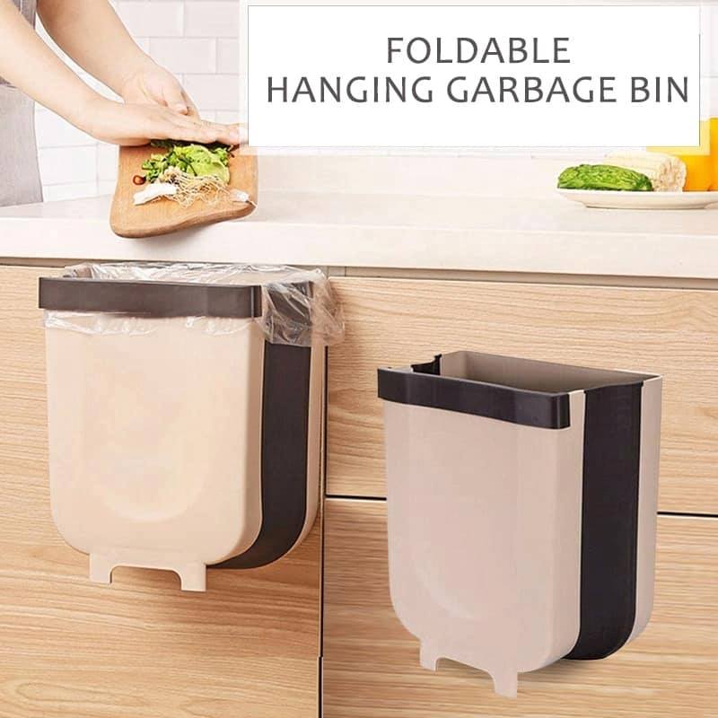 Folding Waste Bin Kitchen Cabinet Door Hanging Trash Bin Wall Mounted Bathroom Toilet Car Garbage Bin Storage Box Bucket Lazada Ph