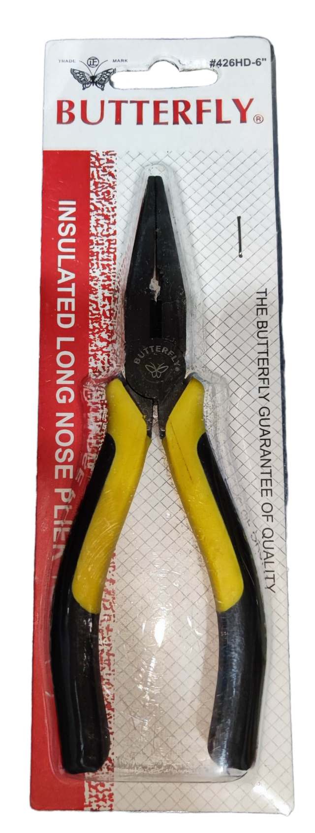 Insulated Long Nose Plier 152mm 6 Inches ( Butterfly) Long Nose, Needle