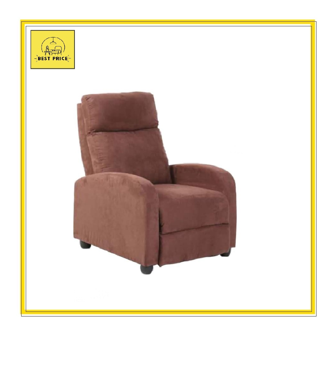 Brown LCH LCH-PAHS1737K-BR1 Recliner 