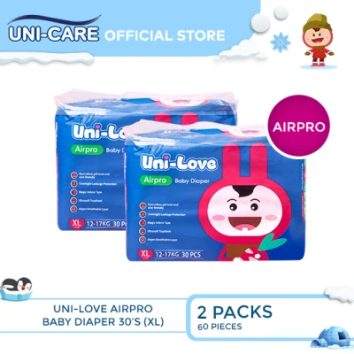 UniLove Airpro Baby Diaper 30's (X-Large) Pack of 2