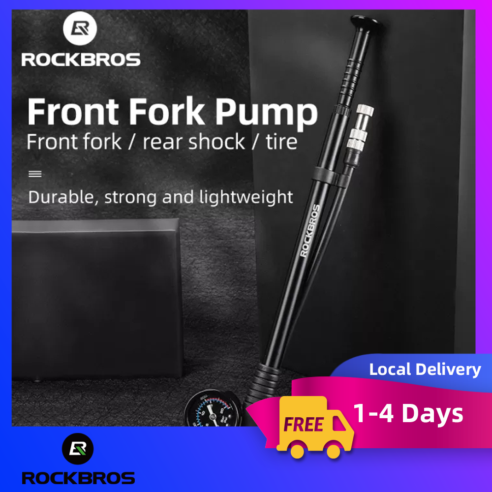 【Local Delivery】ROCKBROS 300 PSI Bike Air Fork Pump With Gauge