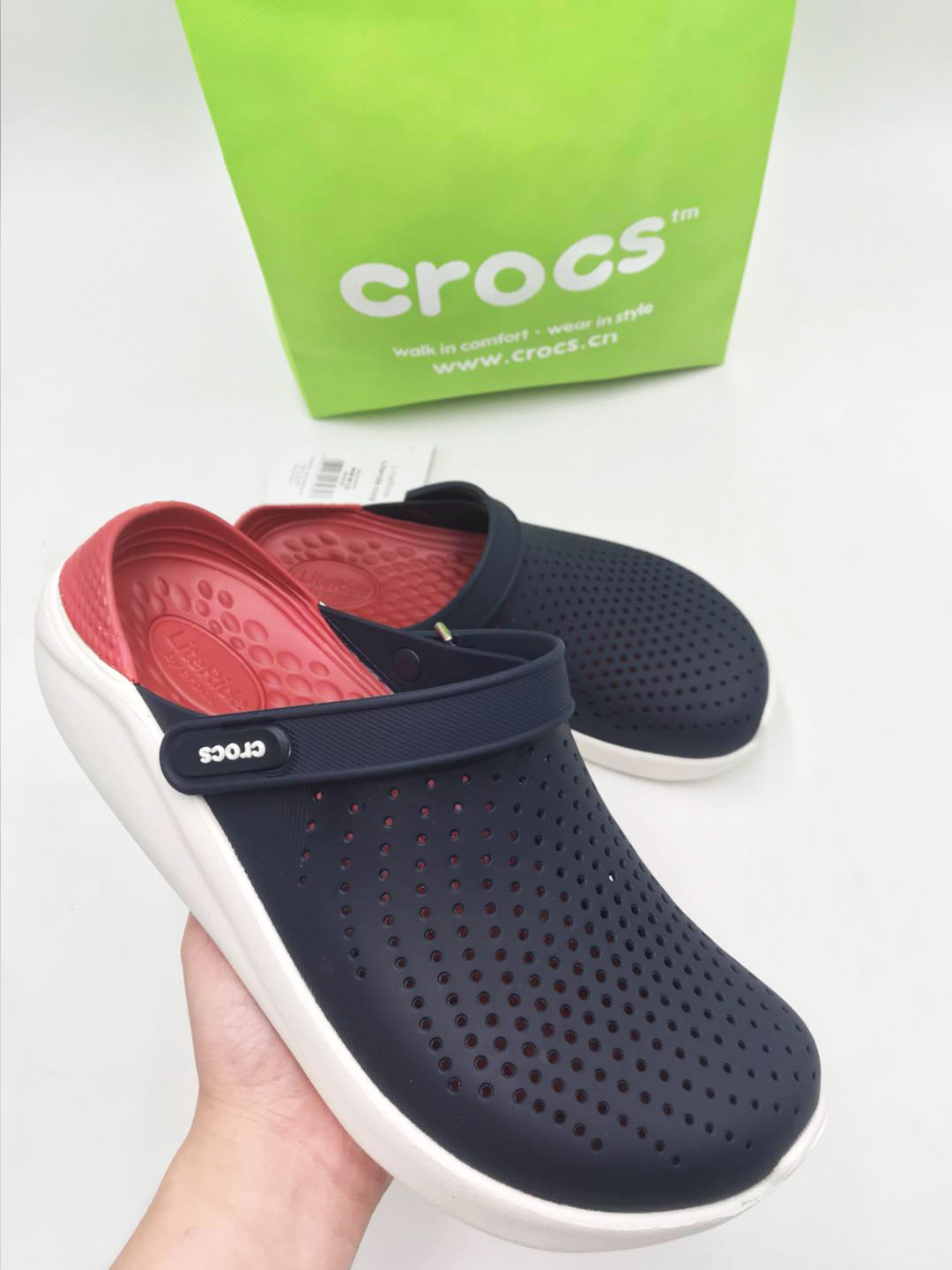 croc slide ons